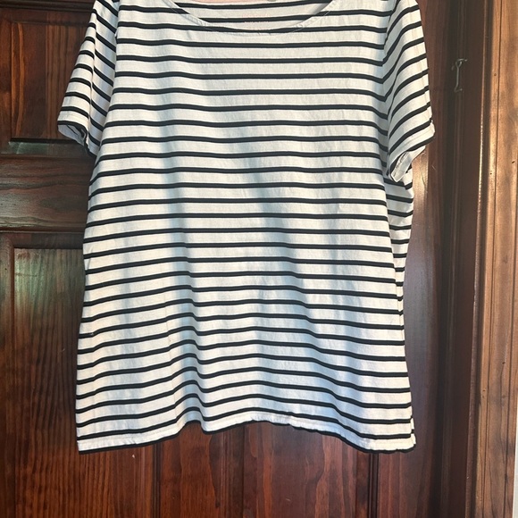 Boden Monochrome Striped Short Sleeve Tee - Picture 1 of 3